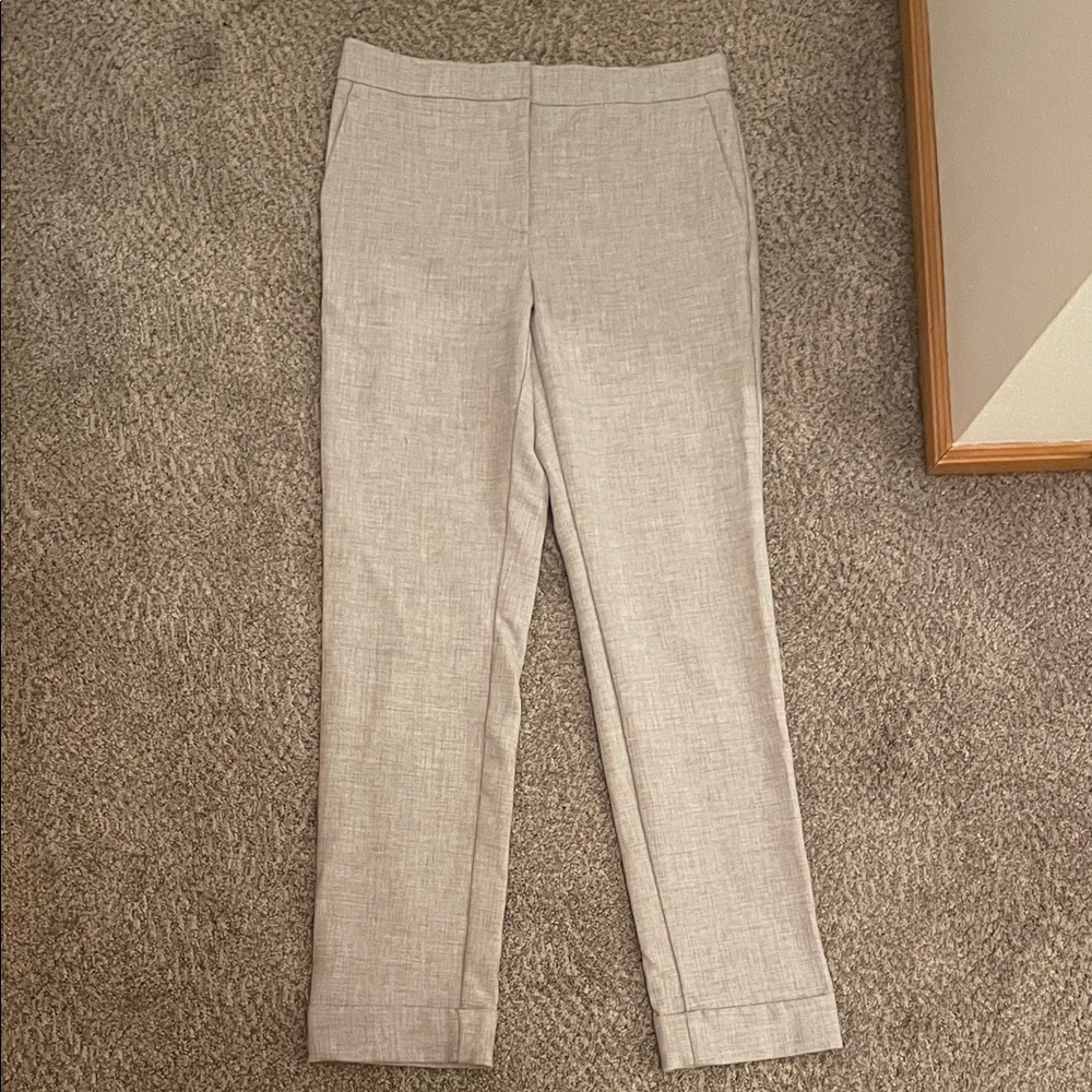 Ann Taylor Light Beige Straight Leg Pants